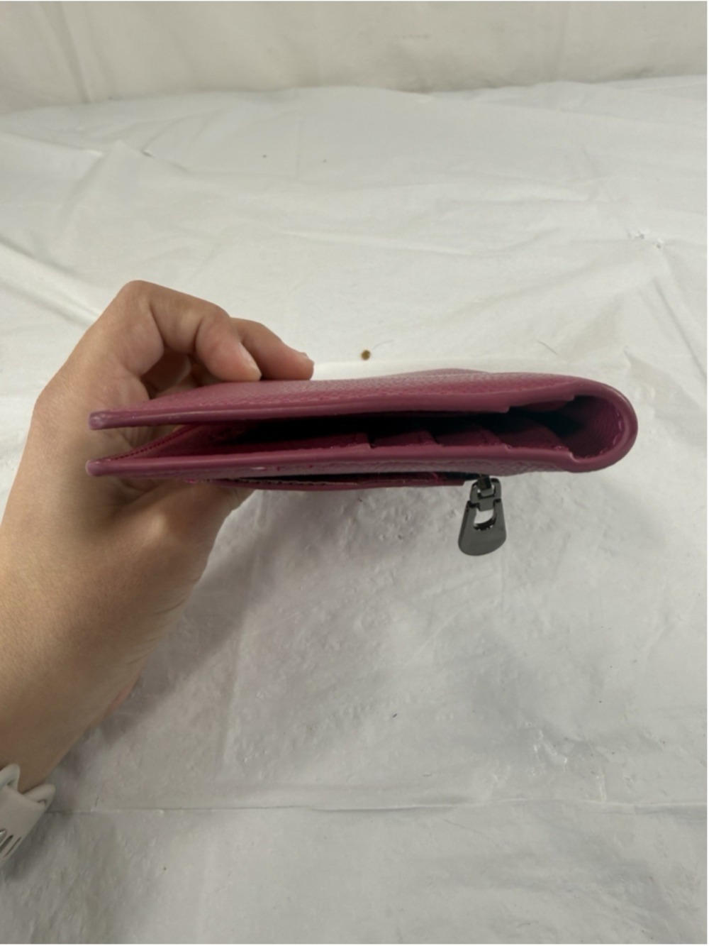 Bveyzi Leather Wallet Fuchsia RFID BLOCKING NEW - Picture 9 of 16